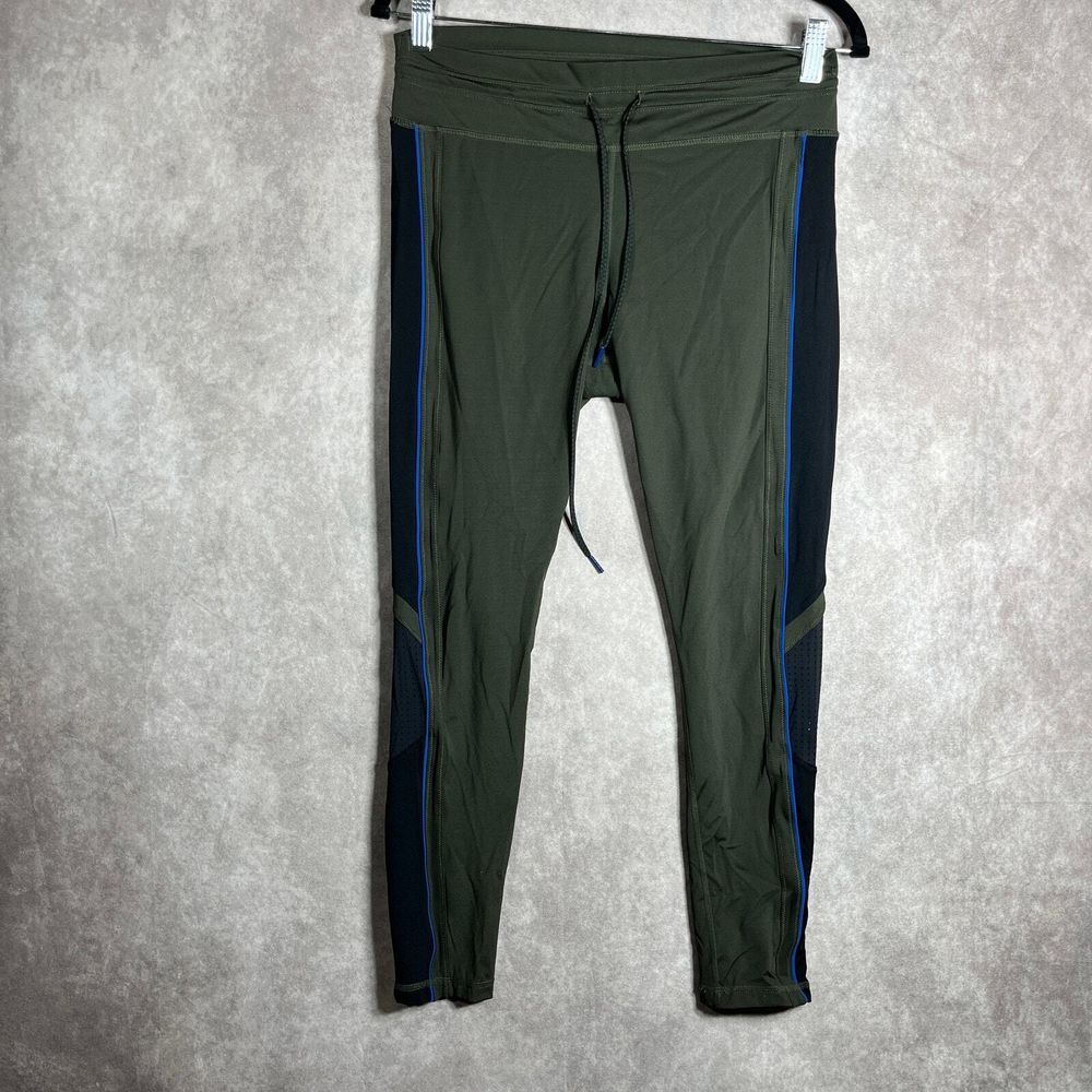 The Upside‎ Leggings Womens Size 10 Army Green Drawstring Athleisure Gym Walk